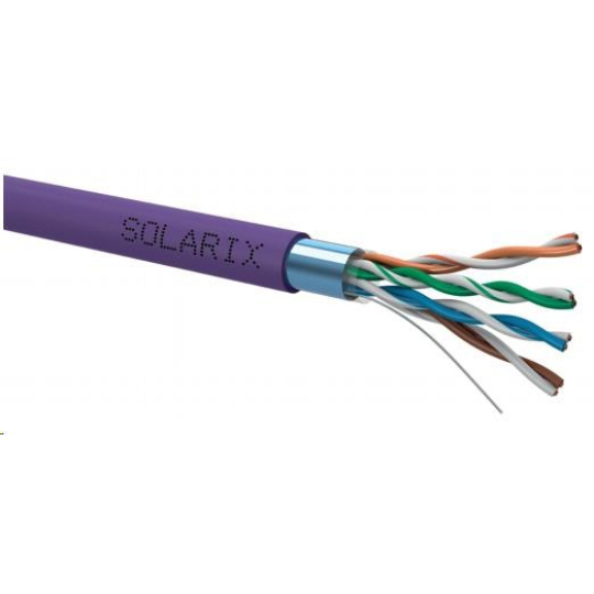 Instalační kabel Solarix FTP, Cat5E, drát, LSOH, cívka 500m SXKD-5E-FTP-LSOH Instalační kabel Solarix FTP, Cat5E, drát, LSOH, cívka 500m SXKD-5E-FTP-LSOH