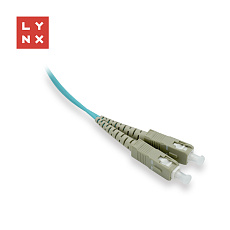 LYNX duplexní patch kabel MM, OM3, SC/SC, 50/125µm, 0,5m LYNX duplexní patch kabel MM, OM3, SC/SC, 50/125µm, 0,5m