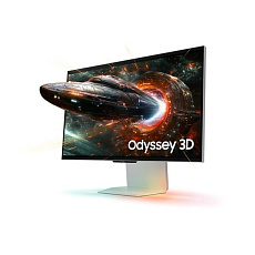SAMSUNG MT LED LCD 27" Odyssey 3D (G90XF) - 3840x2160, 350Hz, IPS, HDR10+ Gaming, Konverze 2D->3D non-DRM video, 2xkamer