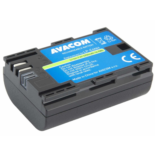 AVACOM náhradní baterie Canon LP-E6NH Li-Ion 7.4V 2250mAh 16.7Wh AVACOM náhradní baterie Canon LP-E6NH Li-Ion 7.4V 2250mAh 16.7Wh