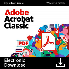 Acrobat Pro 2024 (Classic) for ENT MP ML (+CZ) Commercial Term License (Set up as 36 month) 1 User, Level 1, 1-9