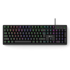 C-TECH Klávesnice Riven, Drátová USB, černá