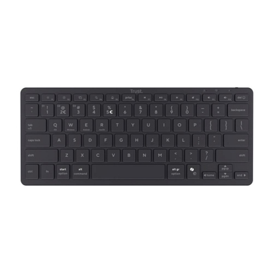 TRUST Klávesnice Nado II, Membránová, Bezdrátová, černá