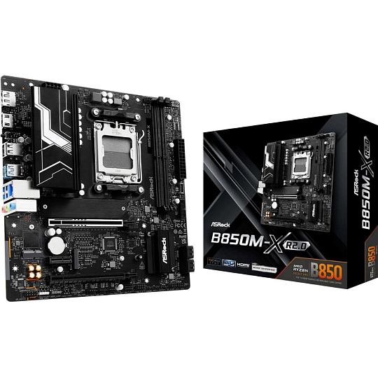 ASRock MB Sc AM5 B850M-X R2.0, AMD B850, 2xDDR5, 1xDP, 1xHDMI, mATX