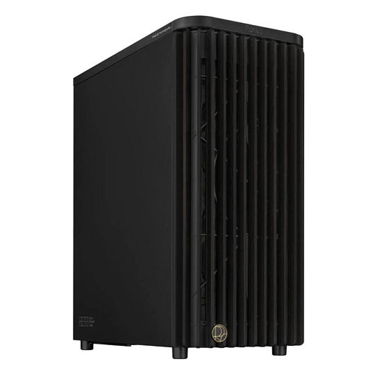 ASUS case PROART PA401 WOOD METAL, Mid Tower, ATX, 1xUSB-C Gen2x2, 2xUSB 3.0, 2x 160mm Fan, 1x 120mm Fan, černá