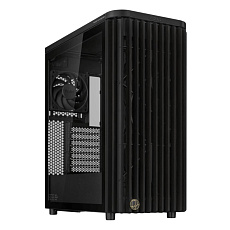 ASUS case PROART PA401 WOOD TG, Mid Tower, ATX, 1xUSB-C Gen2x2, 2xUSB 3.0, 2x 160mm Fan, 1x 120mm Fan, černá