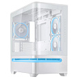 ASUS Case AP202 PRIME CASE, mATX, Průhledná bočnice, 3x 120mm ARGB Fan, bílá