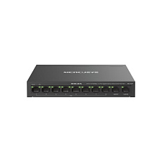 MERCUSYS switch MS110CP (8x100Mb/s,2xGbE,8xPoE+,65W,fanless)