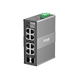 TP-Link OMADA průmyslový switch IES208G (6xGbE,2xGbE/SFPcombo,DIN,IP40,fanless)