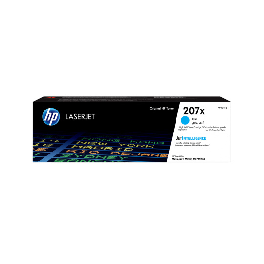 HP 207X Cyan LaserJet Toner Cartridge (2,450 pages)