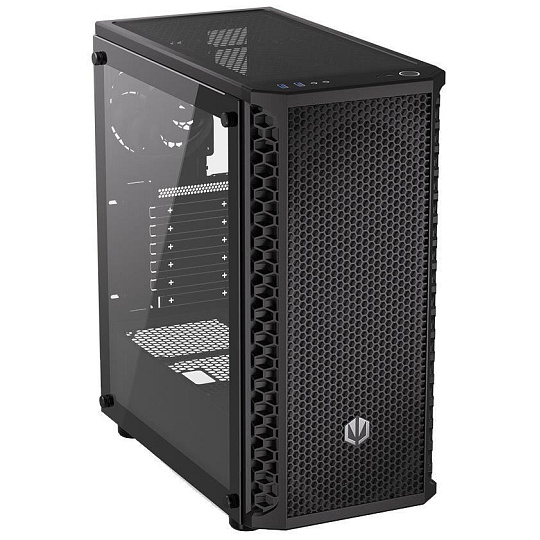 ENDORFY Case Signum 300 Air, Průhledná bočnice, ATX,  4x120mm, černá