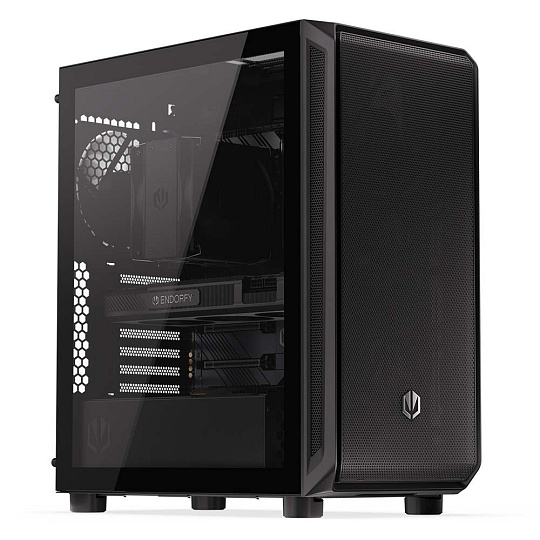 ENDORFY Case Arx 500 Air, Průhledná bočnice, ATX, 5x140mm, černá