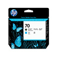 HP 70 Black matte + Cyan DJ Printhead, C9404A