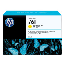 HP 761 Yellow DJ Ink Cart, 400 ml, CM992A