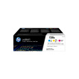 HP 128A CMY 3-pack LJ Toner Cart, CF371AM (1,300 / 1,300 / 1,300 pages)