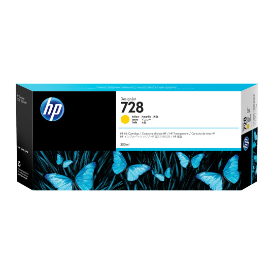 HP 728 300-ml Yellow InkCart
