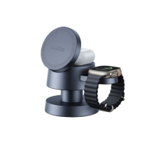 WG - Bezdrátová nabíječka 4v1 Mush8oom, lampička, šedá WG - Bezdrátová nabíječka 4v1 Mush8oom, lampička, šedá