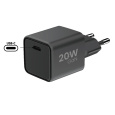 WG - Síťová nabíječka GaN 1x USB-C, PD 20W, 5V-9V-12V, černá
