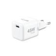 WG - Síťová nabíječka GaN 1x USB-C, PD PPS 45W, bílá