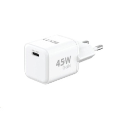 WG - Síťová nabíječka GaN 1x USB-C, PD PPS 45W, bílá WG - Síťová nabíječka GaN 1x USB-C, PD PPS 45W, bílá