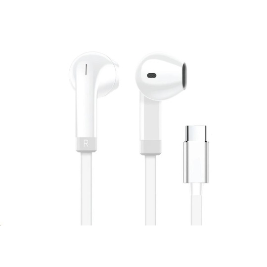 WG - Sluchátka s konektorem Type-C, Vortex Vibe, drátové, white