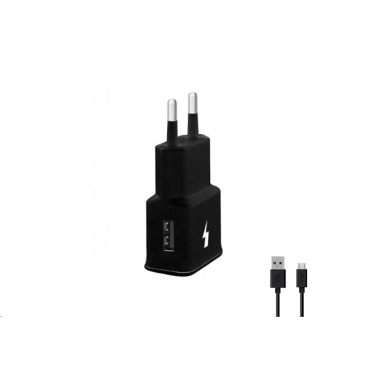 WG - Síťová nabíječka 1x USB-A, Quick Charge 3.0, 5V-9V-12V + kabel USB-A na Micro USB, black WG - Síťová nabíječka 1x USB-A, Quick Charge 3.0, 5V-9V-12V + kabel USB-A na Micro USB, black