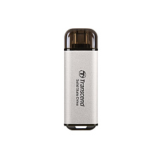 TRANSCEND Externí SSD ESD300S 512GB, External SSD, USB 10Gbps, Type C, stříbrná TRANSCEND Externí SSD ESD300S 512GB, External SSD, USB 10Gbps, Type C, stříbrná