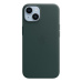 Apple kožený kryt s MagSafe na iPhone 14 piniově zelený