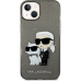 Karl Lagerfeld IML Glitter Karl and Choupette NFT kryt iPhone 14 černý