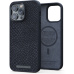 NJORD Salmon Leather Magsafe Case iPhone 14 Pro Max Black