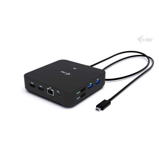i-tec USB-C DP Dual HDMI Docking Station, Power Delivery 100W