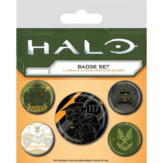 Set odznaků Halo