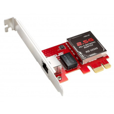 ASUS PCE-C2500 Síťový adapter 2.5GBase-T PCIe se zpětnou kompatibilitou 1G/100Mb/s, RJ45 port ASUS PCE-C2500 Síťový adapter 2.5GBase-T PCIe se zpětnou kompatibilitou 1G/100Mb/s, RJ45 port