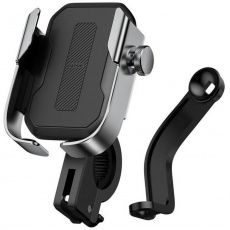 Baseus univerzální držák na mobilní telefon na kolo / motocykl Armor stříbrná Baseus univerzální držák na mobilní telefon na kolo / motocykl Armor stříbrná