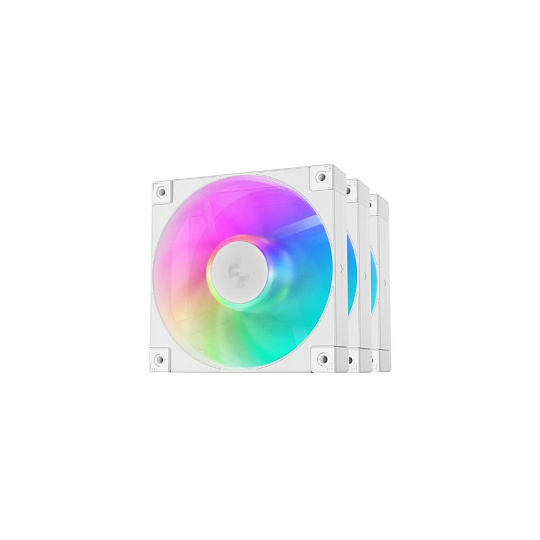 DEEPCOOL Ventilátor FD12 ARGB WH 3v1, 3x120mm, ARGB, bílá