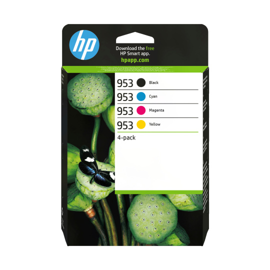 HP 953 CMYK Original Ink Cartridge 4-Pack (700 / 700 / 700 / 1,000 pages) HP 953 CMYK Original Ink Cartridge 4-Pack (700 / 700 / 700 / 1,000 pages)