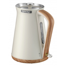 Concept RK3310 Rychlovarná konvice nerezová 1,7 l NORDIC krémová Concept RK3310 Rychlovarná konvice nerezová 1,7 l NORDIC krémová