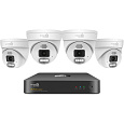 iGET HOMEGUARD HGNVK84804 - kamerový PoE set 2K NVR 8CH + 4x venkovní kamera se zvukem