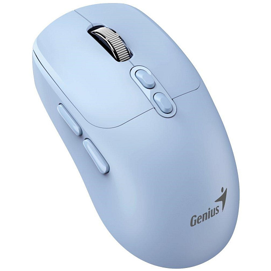 GENIUS myš NX-8080S BT/ duální Bluetooth + 2,4GHz/ 1600 dpi/ Copilot/ bezdrátová/ tichá/ modrá