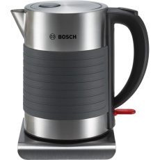 Bosch TWK7S05 rychlovarná konvice, 1.7 l, 2200 W, automatické vypnutí, ochrana proti přehřátí, černá / nerez Bosch TWK7S05 rychlovarná konvice, 1.7 l, 2200 W, automatické vypnutí, ochrana proti přehřátí, černá / nerez