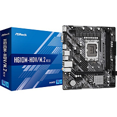 ASRock MB Sc LGA1700 H610M-HDV/M.2 R2.0, Intel H610, 2xDDR4, 1xDP, 1xHDMI, 1xVGA, mATX ASRock MB Sc LGA1700 H610M-HDV/M.2 R2.0, Intel H610, 2xDDR4, 1xDP, 1xHDMI, 1xVGA, mATX