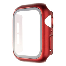 FIXED Pure+ ochranné pouzdro s temperovaným sklem Apple Watch 41mm červené FIXED Pure+ ochranné pouzdro s temperovaným sklem Apple Watch 41mm červené