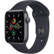 Apple Watch SE GPS 40mm vesmírně šedé s černým sportovním řemínkem
