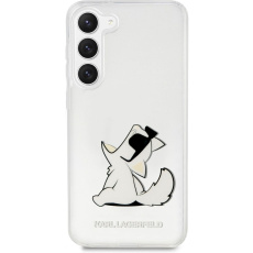 Karl Lagerfeld PC/TPU Choupette Eat kryt pro Samsung Galaxy S23+ čirý