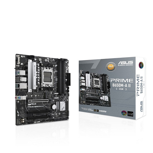 ASUS MB Sc AM5 PRIME B650M-A II-CSM, AMD B650, 4xDDR5, 1xDP, 1xHDMI, 1xVGA, mATX ASUS MB Sc AM5 PRIME B650M-A II-CSM, AMD B650, 4xDDR5, 1xDP, 1xHDMI, 1xVGA, mATX