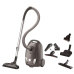 Electrolux Easy Go EEG44IGM sáčkový vysavač, 750 W, omyvatelný filtr, regulace výkonu, teleskopická trubice, šedý
