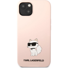 Karl Lagerfeld Liquid Silicone Choupette NFT kryt iPhone 13 růžový Karl Lagerfeld Liquid Silicone Choupette NFT kryt iPhone 13 růžový