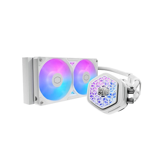 Cooler Master vodní chladič MasterLiquid Atmos II VRM 240, 2x120mm, LGA1851, AM5, bílá