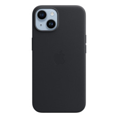 Apple kožený kryt s MagSafe na iPhone 14 temně inkoustový