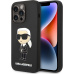 Karl Lagerfeld Liquid Silicone Ikonik NFT kryt iPhone 15 Pro černý